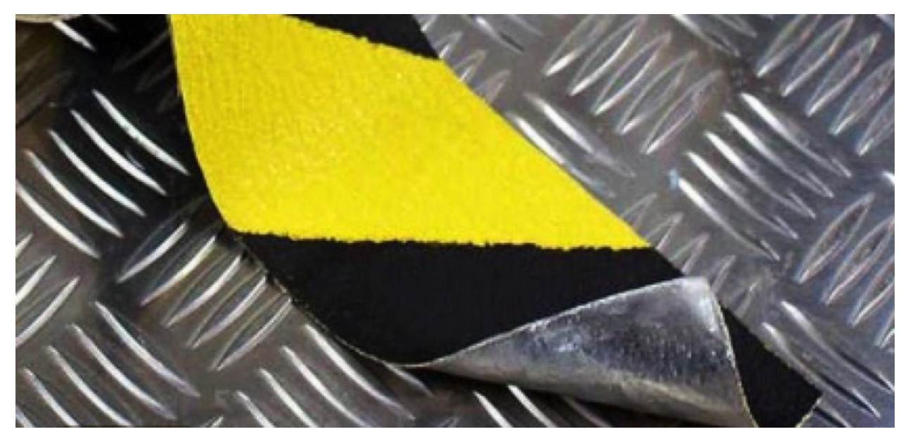 Лента формуемая абразивная для неровных поверхностей черно-желтая, 25 мм